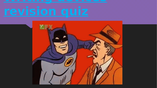 Writing devices revision quiz!