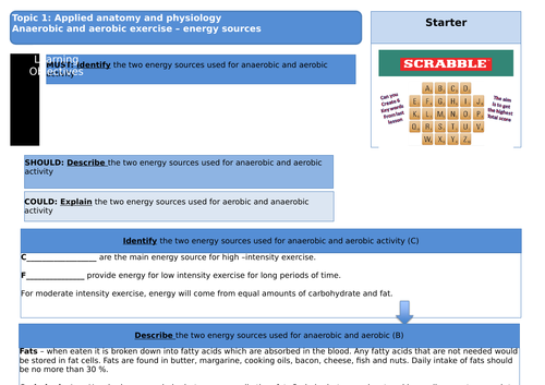 EDEXCEL GCSE PE REVISION -Energy sources