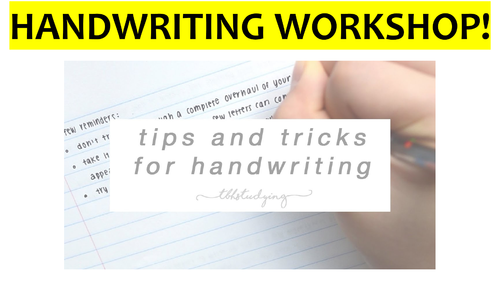 Handwriting Workshop!