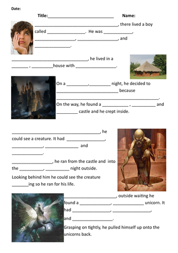 Year 2 Year 3 Narrative writing Developing exciting sentence types using Boxing Clever strategy