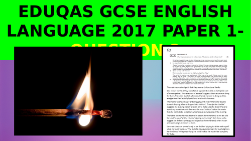 EDUQAS GCSE English Language Paper 1 June 2017 - how to get top marks on Question 2 (IMPRESSIONS)