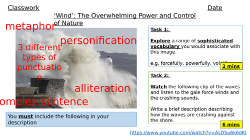 Ted Hughes Wind Poetry Lesson