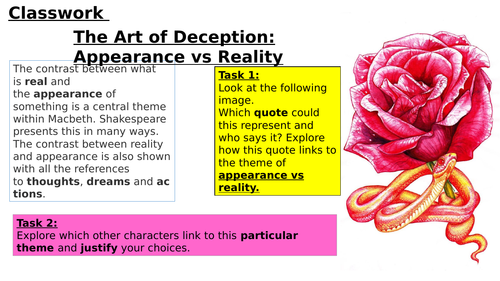essay on appearance vs reality in macbeth