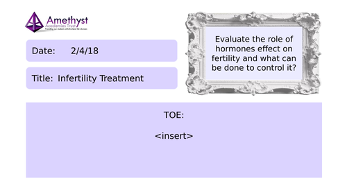 Infertility Treatment - AQA (9-1)