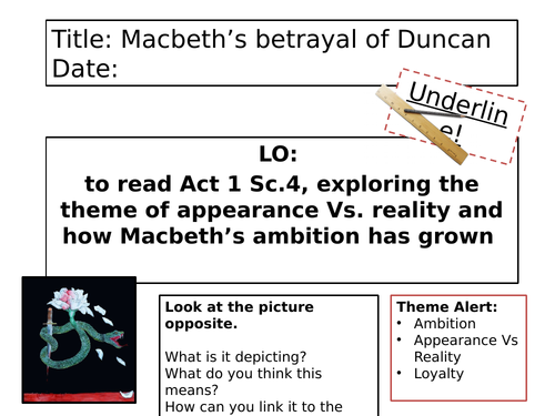 Macbeth - Act 1 Scene 4