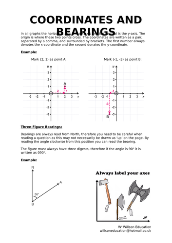 Coordinates And Bearings