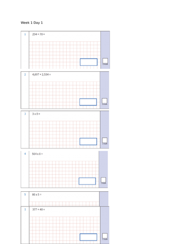 Year 6 SATS Practise 5 A Day Arithmetic - 2 weeks