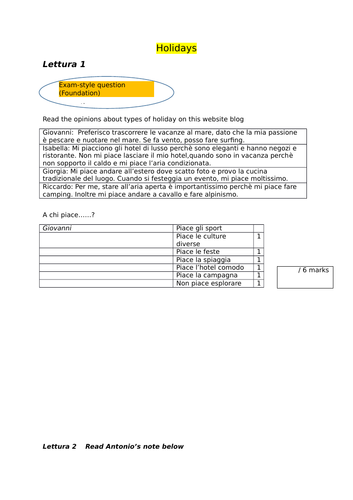 reading comprehension Foundation/Higher tear