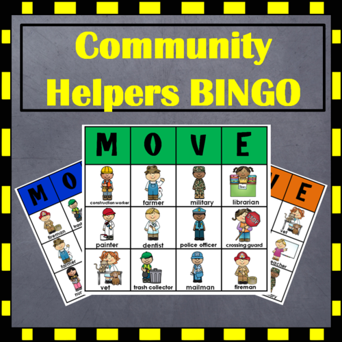 Community Helpers BINGO Game