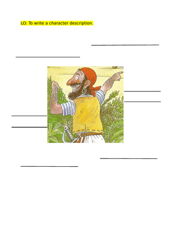 character-description-worksheet-pirate-themed-teaching-resources