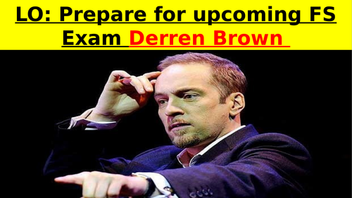 Derren Brown EXAM - Functional Skills English exam revision
