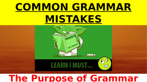 SPAG ESSENTIAL: Common Grammer Mistakes