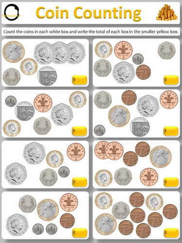 basic counting (numeracy) and coin recognition