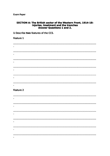 GCSE 9-1 Edexcel Medicine Paper