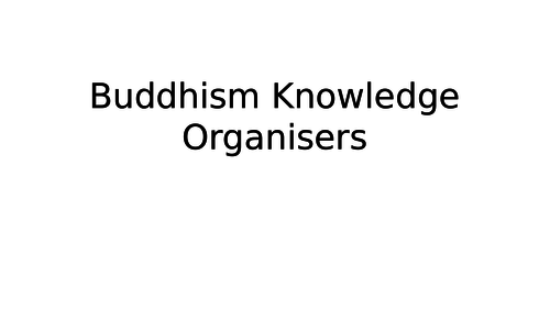 AQA A RE: Buddhism 2A Year 1/AS Revision Pack