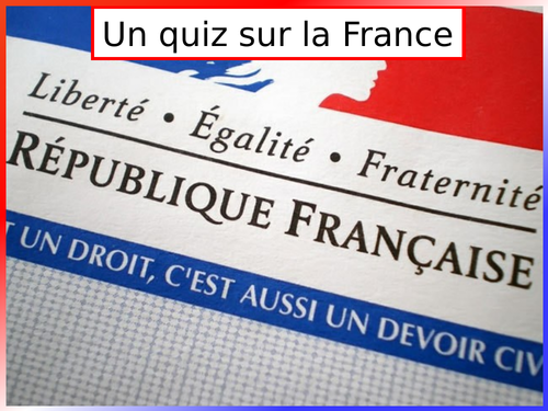 Quiz on France