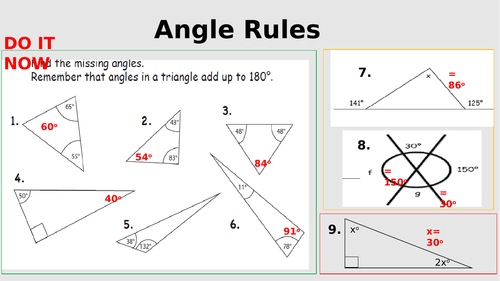 Starter for angle rules