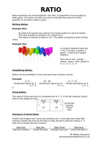 Calculating Ratio