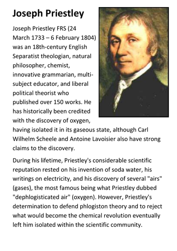 Joseph Priestley Handout