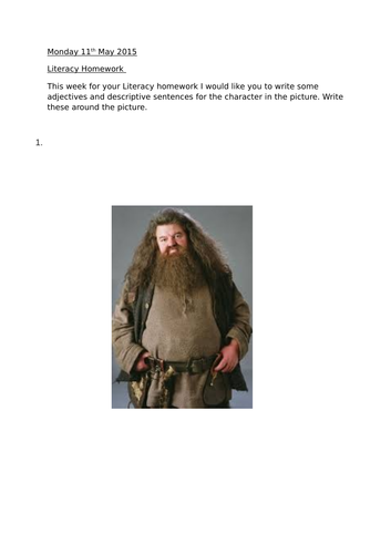 Hagrid description homework