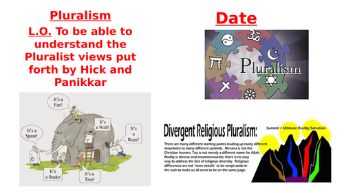Philosophy A Level - OCR - Pluralism
