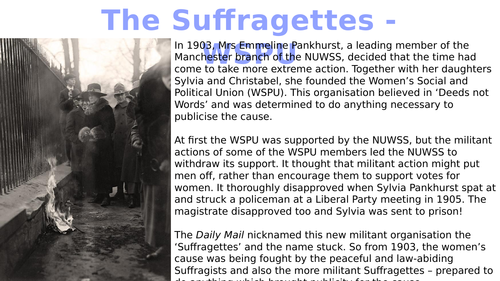 The Suffragettes