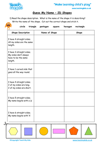 Guess The Shape 2d Shape Riddles Drawing 2d Shapes Shape Patterns Teaching Resources