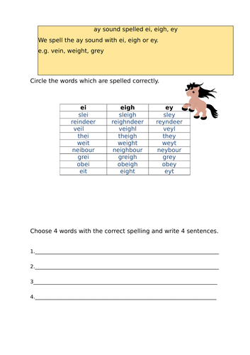 Year 4 SPAG Spelling