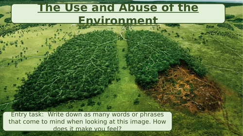 The use and abuse of the environment