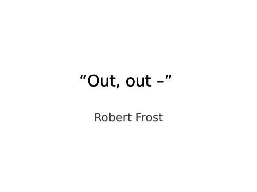 Robert Frost. 5 poems. Text, summary and analysis of poems.