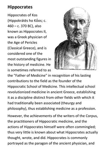Hippocrates Handout