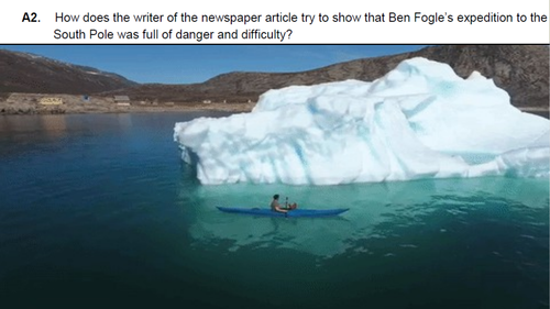 EDUQAS GCSE English Language Paper 2 Question 2 - the 'Language' question (Ben Fogle exam)