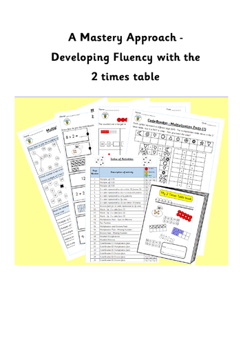 Activities to support learning the two times table (2x table)