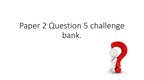Paper 2 Question 5 bundle