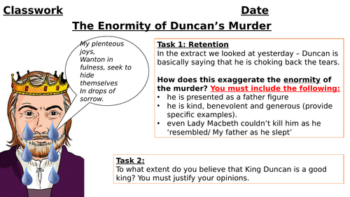 King Duncan and Malcolm's Role in Macbeth