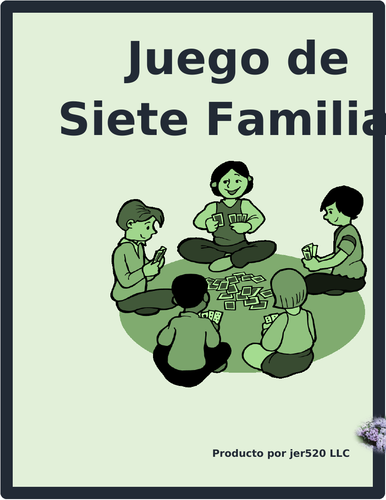 Familia (Family in Spanish) Juego de Siete Familias