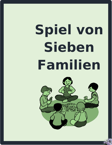 Familie (Family in German) Spiel von Sieben Familien