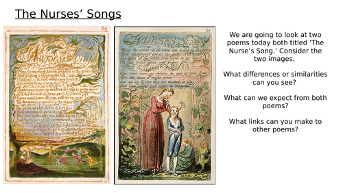 Blake - The Nurses' Songs - Songs of Innocence and Experience - Lessons 4 and 5
