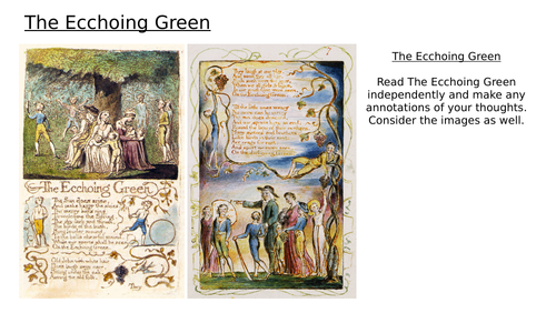 Blake - The Ecchoing Green - Songs of Innocence and Experience - Lesson 3