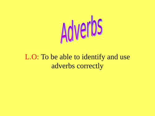 Quick lesson on adverbs - Low ability or refresher