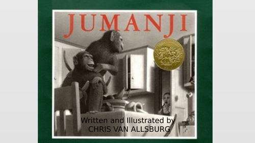 Set of 5 RIC whole class reading sessions, stimuli include Jumanji PPT, info poster, poem, videos.