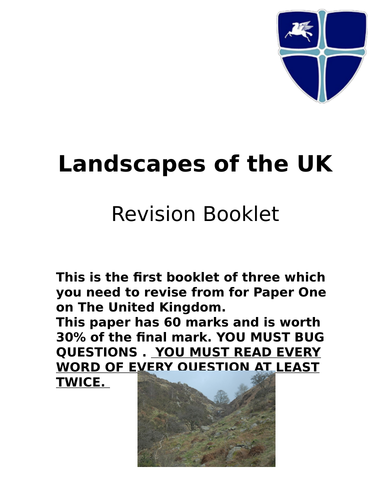 Rivers and Coasts/People of The UK Revison guides OCR/AQA