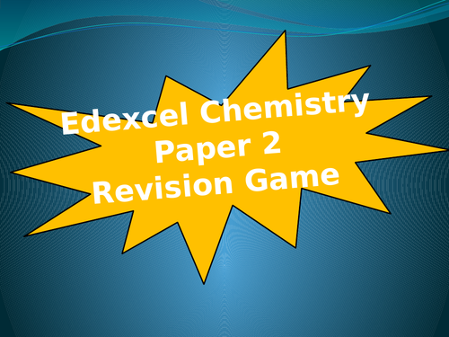 Edexcel Chemistry 40 multiple choice revision quiz