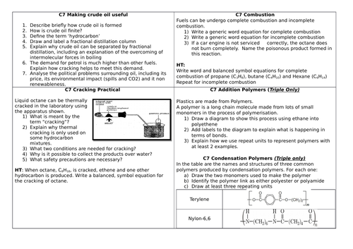 AQA C7 Organic Chemistry