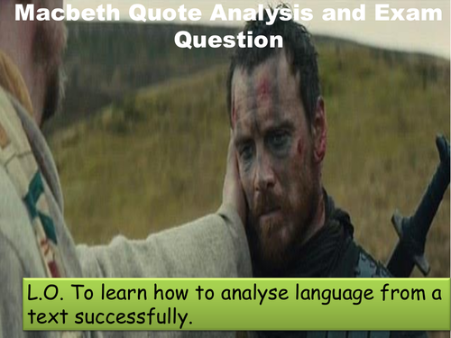 Macbeth Quote Analysis and Exam Question
