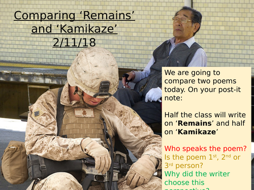 kamikaze and remains comparison essay grade 9