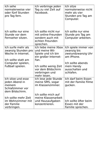 Stimmt 2 Kapitel 2 Einheit 4 Bist du süchtig?