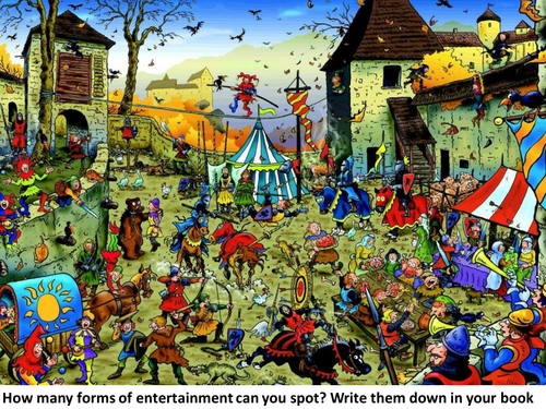 Medieval fun and entertainment lesson