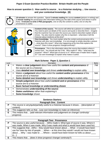 AQA Britain Health and the People Exam Question Booklet