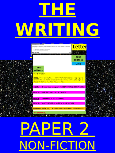 EDUQAS GCSE English Language  - Paper 2 non-fiction writing tasks revision lesson
